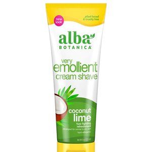 Alba Botanica Very Emollient Cream Shave, Coconut Lime